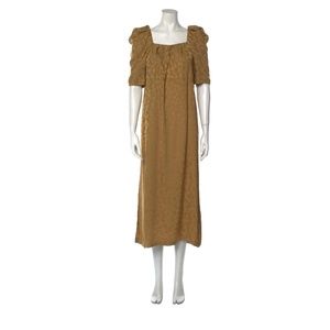 Rachel Comey Silk Puff Sleeve Square Neckline Dress size 4